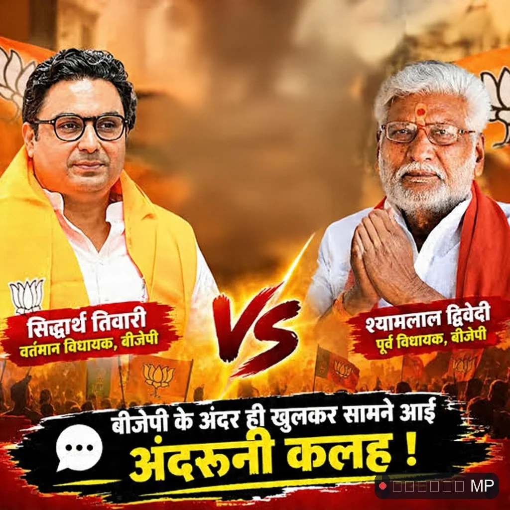 रीवा के भाजपा नेताओं में 'महाभारत' पंजाछाप भाजपाई चाट रहे सत्ता की चासनी मूल भाजपाई बने 'फूफा'