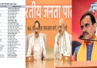 भाजपा का मास्टर स्ट्रोक 39 सीटों पर उम्मीदवारों का ऐलान,दूसरी सूची जल्द होगी जारी