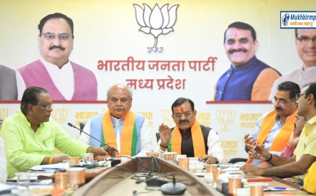 केन्द्रीय नेतृत्व ने एमपी में सात मंत्री भेजे,सभी 230 सीटों की टटोली जा रही नब्ज