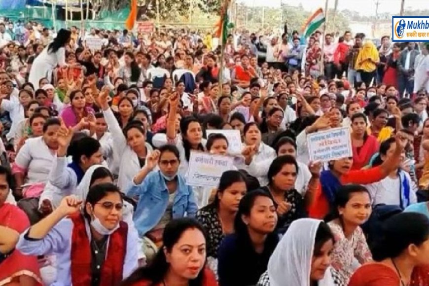 मुख्यमंत्री शिवराज सिंह चौहान की घोषणा अब तक नहीं हुई पूरी,संविदा कर्मियों को नहीं मिला वेतन और सुविधा