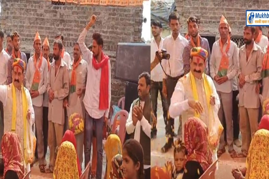 लाड़ली बहनों पर पुष्प वर्षा करते हुए डॉ. नरोत्तम ने कहा मैं आपके हर सुख दुख में साथ हूं