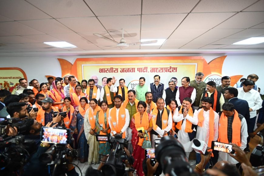 कांग्रेस मुक्त भारत,कांग्रेस युक्त भाजपा,कांग्रेस के सैकड़ों लोग एकसाथ भाजपा में हुए शामिल