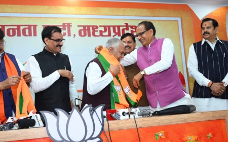 कांग्रेस पार्टी को बड़ा झटका,सुरेश पचौरी सहित आधा दर्जन नेता बीजेपी में हुए शामिल