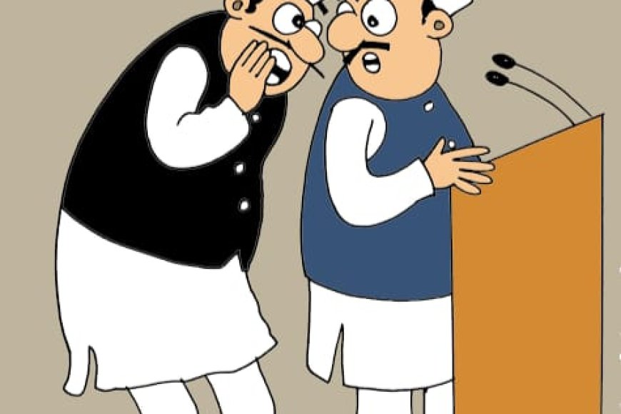 पांच झंडे और 14 स्टीकर वाले विधायक जी को कराना है नगर निगम से गाड़ी की सर्विसिंग