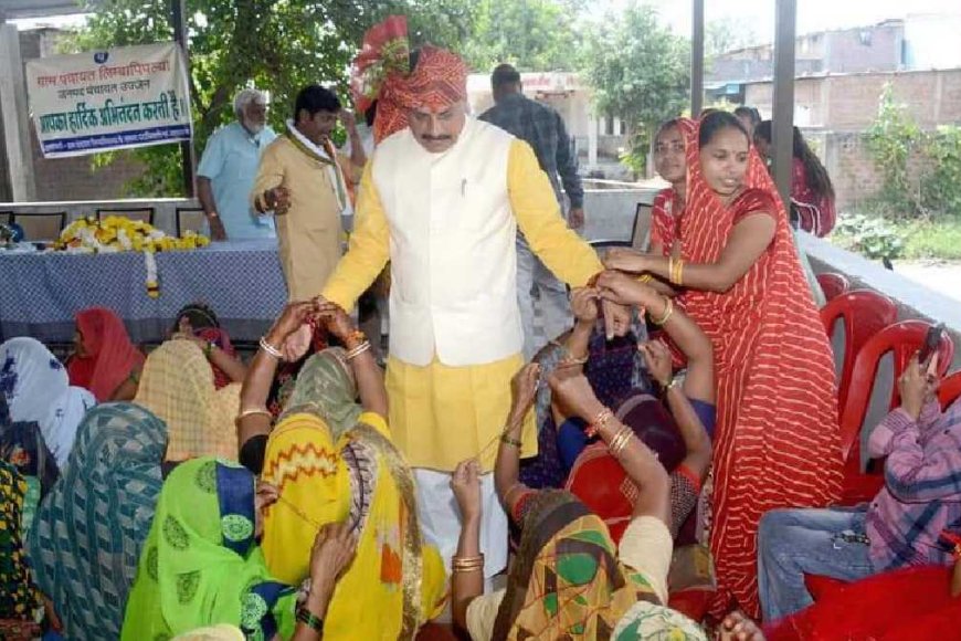 'शिव मय हुए मोहन' बहनों से राखी बंधवा कर दिया उपहार,किसानों से कहा जमीन मत बेचना