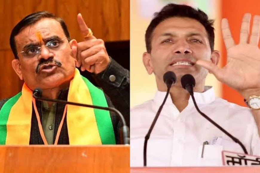कांग्रेस झूठ की फसल बोने का काम करती है,बीजेपी प्रदेश अध्यक्ष वीडी शर्मा ने कांग्रेस पर लगाया आरोप