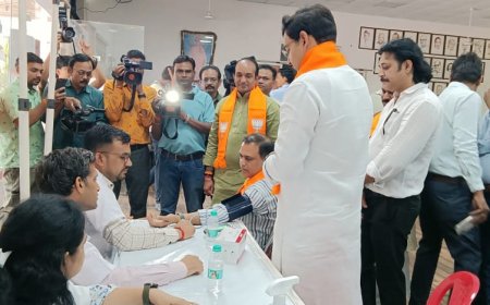 विवादित बयानों से बीजेपी का बढ़ा 'बीपी और ब्लड प्रेशर' दो हजार जगहों पर कार्यकर्ताओं का हुआ स्वास्थ परीक्षण