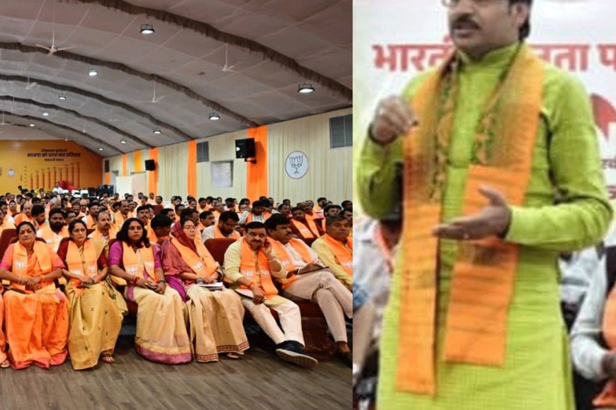 बीजेपी कार्यालय में कार्यशाला चल रही थी और सुमेर सोलंकी VIP रेस्ट हाउस में नींद पूरी कर रहे थे