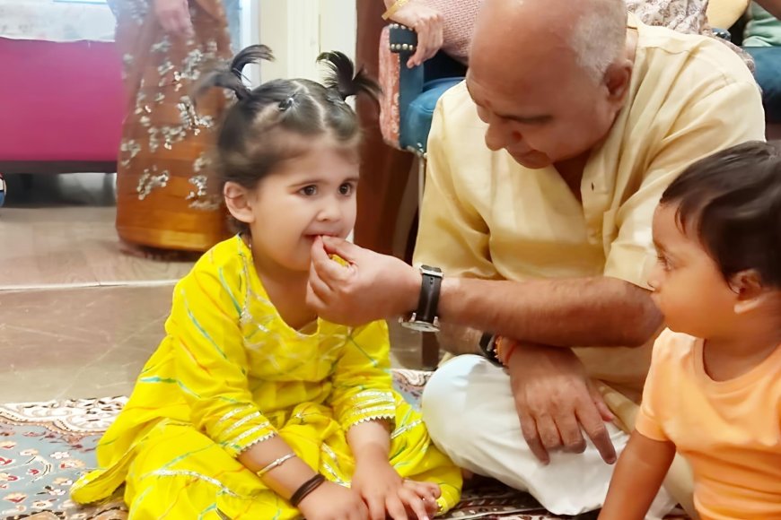सियासी शोर शराबे से दूर बीजेपी अध्यक्ष हेमंत खंडेलवाल ने किया कन्या पूजन और अपने हाथ से कराया भोजन