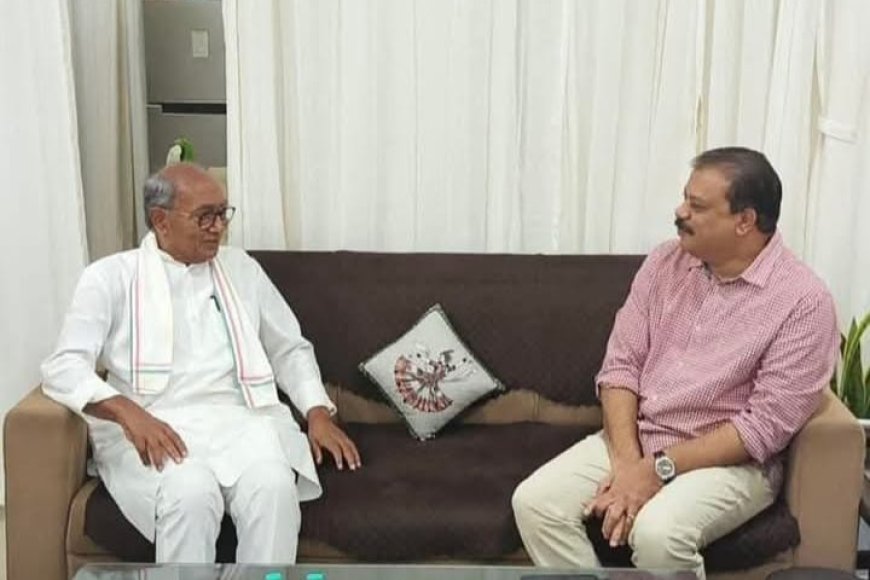 दिग्विजय और सिंघार की मुलाकात पर सियासत में आया ज्वार-भांटा,हैरान और परेशान हुए प्रदेश अध्यक्ष जीतू पटवारी