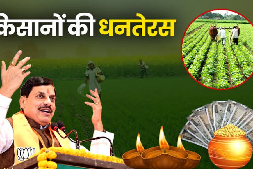किसानों की होगी 'धन तेरस' सीएम मोहन यादव दिन भर किसानों के साथ मनाएंगे त्योहार