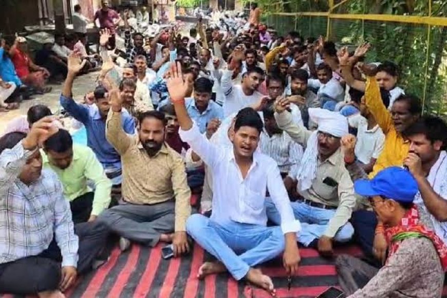 नियमितीकरण की मांग को लेकर बिजली कर्मियों का बड़ा आंदोलन,बगैर परीक्षा सीधे भर्ती की मांग