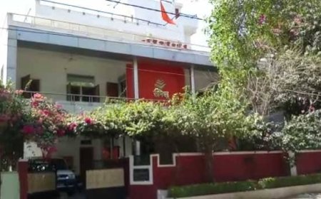 भाजपा कार्यालय में नहीं संघ कार्यालय 'समिधा' में चलती रहीं राजनीतिक गतिविधियां