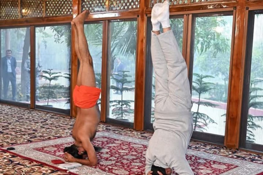 योग के राजा 'शीर्षासन' से प्रदेश के 'राजा' बनने में 'शीर्षासन'  का योगदान