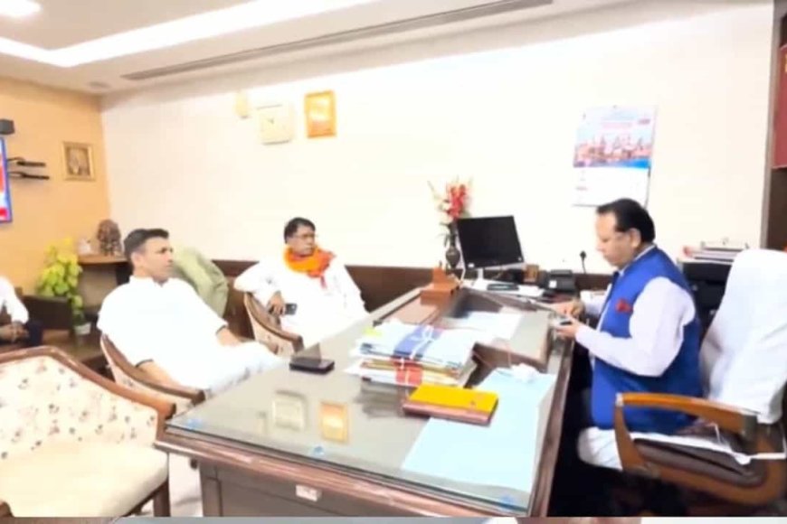 राजेन्द्र भारती को बचाने की कवायद या फिर राज्य सभा सीट बचाने का टेंशन रात में विधानसभा पहुंचे पीसीसी चीफ पटवारी