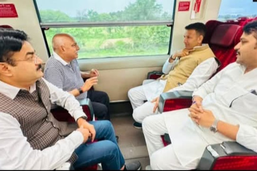 जब ट्रेन में आमने-सामने करीब आधे घंटे से ज्यादा समय तक बैठे भाजपा और कांग्रेस के प्रदेश अध्यक्ष बीजेपी अध्यक्ष बोले कैसे हैं जीतू भाई